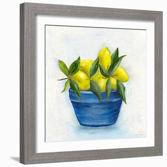 Sicilian Lemons II-Marilyn Dunlap-Framed Art Print