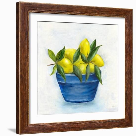 Sicilian Lemons II-Marilyn Dunlap-Framed Art Print