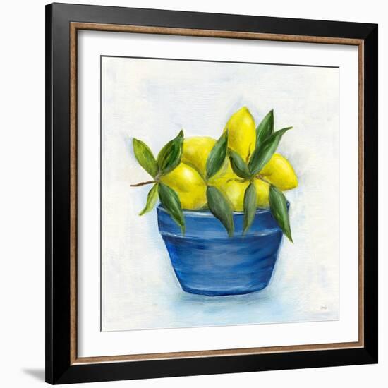Sicilian Lemons II-Marilyn Dunlap-Framed Art Print