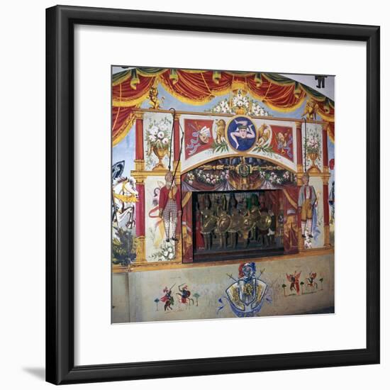 Sicilian marionette theatre. Artist: Unknown-Unknown-Framed Giclee Print