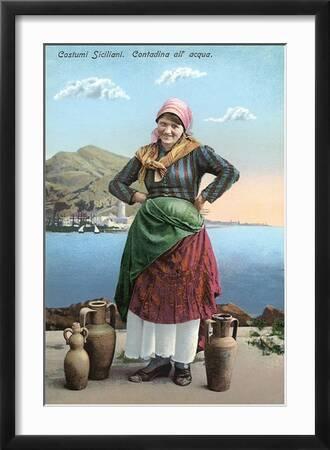 Sicilian Peasant Woman, Italy' Art Print | Art.com