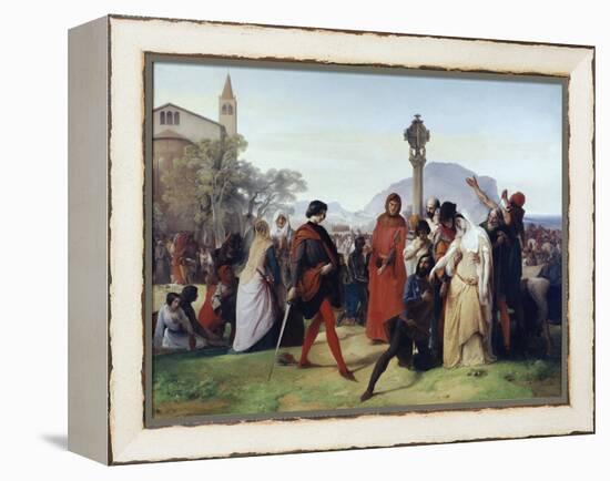 Sicilian Vespers: Easter Tuesday - the French Massacres by the Sicilians, March 31, 1282 (Oil on Ca-Francesco Hayez-Framed Premier Image Canvas