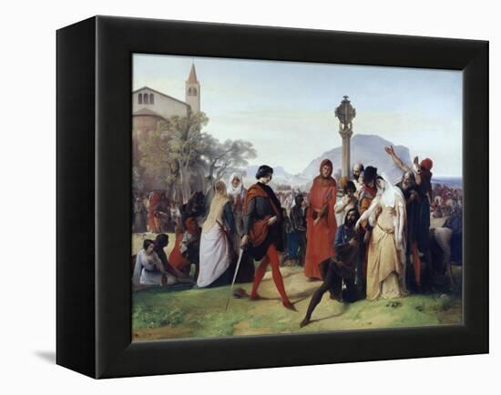 Sicilian Vespers: Easter Tuesday - the French Massacres by the Sicilians, March 31, 1282 (Oil on Ca-Francesco Hayez-Framed Premier Image Canvas