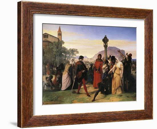 Sicilian Vespers-Francesco Hayez-Framed Giclee Print