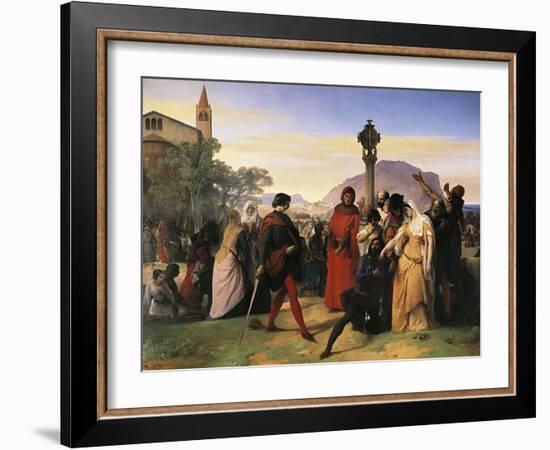 Sicilian Vespers-Francesco Hayez-Framed Giclee Print