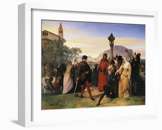 Sicilian Vespers-Francesco Hayez-Framed Giclee Print