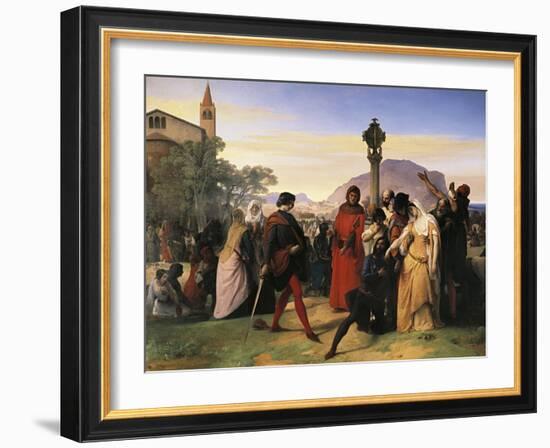 Sicilian Vespers-Francesco Hayez-Framed Giclee Print