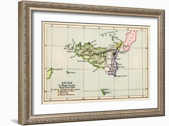 Sicily During the First Punic War, 264 BC-null-Framed Giclee Print