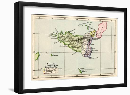 Sicily During the First Punic War, 264 BC-null-Framed Giclee Print