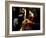 Sicily, Italy, Western Europe, a Believer, Holding a Candle During the Easter Eve Ceremony at the T-Ken Scicluna-Framed Photographic Print