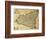 Sicily Old Map, May Be Approximately Dated To The Xviii Sec-marzolino-Framed Art Print