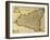 Sicily Old Map, May Be Approximately Dated To The Xviii Sec-marzolino-Framed Art Print