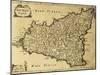 Sicily Old Map, May Be Approximately Dated To The Xviii Sec-marzolino-Mounted Art Print