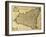 Sicily Old Map, May Be Approximately Dated To The Xviii Sec-marzolino-Framed Art Print