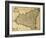 Sicily Old Map, May Be Approximately Dated To The Xviii Sec-marzolino-Framed Art Print