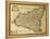 Sicily Old Map, May Be Approximately Dated To The Xviii Sec-marzolino-Framed Stretched Canvas