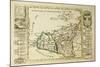 Sicily Old Map, May Be Dated To The Beginning Of The Xviii Sec-marzolino-Mounted Art Print