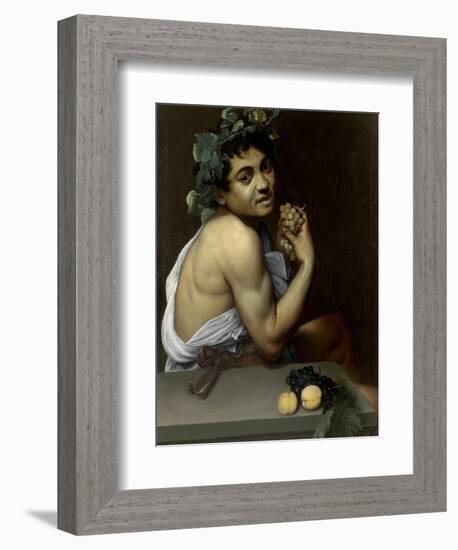 Sick Bacchus-Caravaggio-Framed Art Print