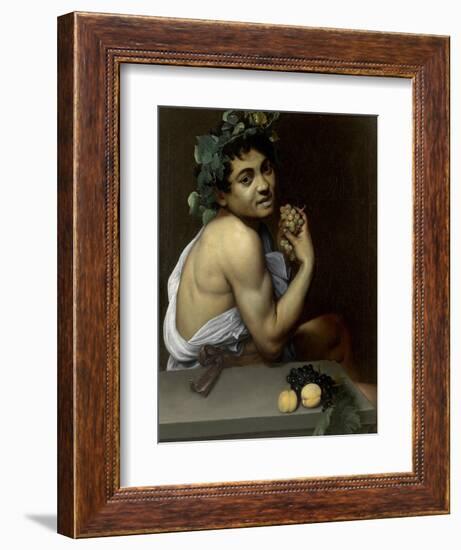 Sick Bacchus-Caravaggio-Framed Art Print