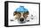 Sick Dog Fever Pain-Javier Brosch-Framed Premier Image Canvas