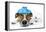 Sick Dog-Javier Brosch-Framed Premier Image Canvas