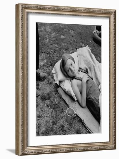 Sick Migrant Child-Dorothea Lange-Framed Art Print