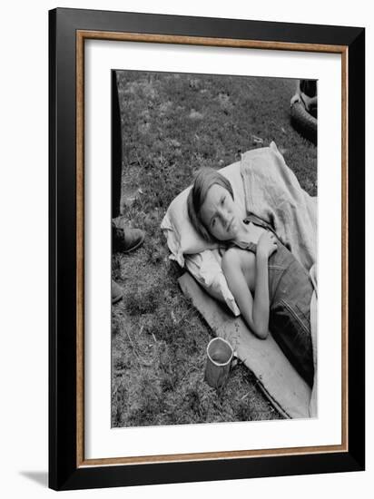 Sick Migrant Child-Dorothea Lange-Framed Art Print