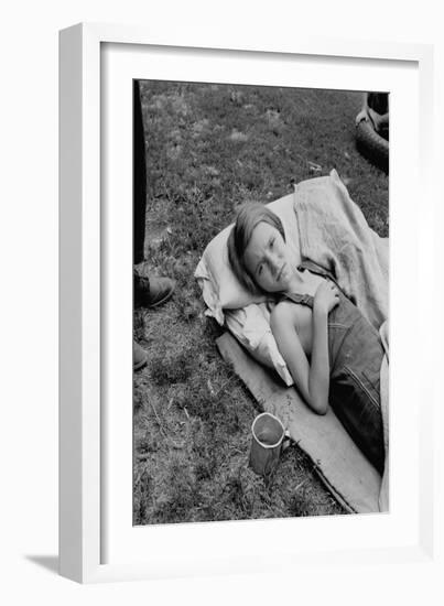 Sick Migrant Child-Dorothea Lange-Framed Art Print