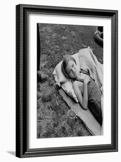 Sick Migrant Child-Dorothea Lange-Framed Art Print