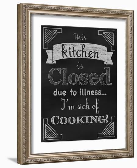 Sick of Cooking-Tina Lavoie-Framed Giclee Print