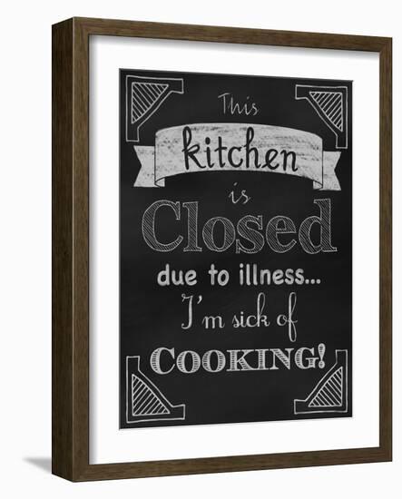 Sick of Cooking-Tina Lavoie-Framed Giclee Print