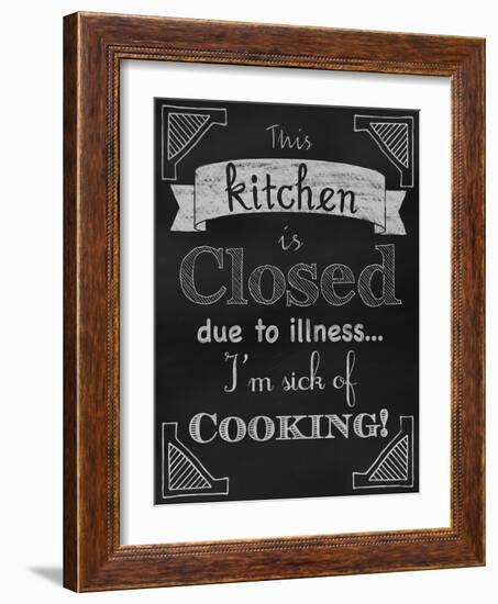 Sick of Cooking-Tina Lavoie-Framed Giclee Print