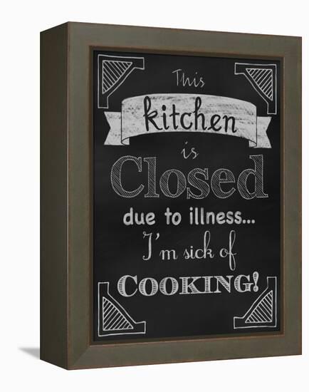 Sick of Cooking-Tina Lavoie-Framed Premier Image Canvas