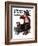 "Sick Puppy" Saturday Evening Post Cover, March 10,1923-Norman Rockwell-Framed Giclee Print