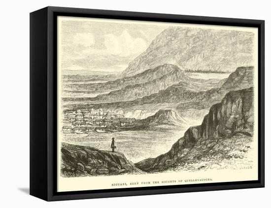 Sicuani, Seen from the Heights of Quellhuacocha-Édouard Riou-Framed Premier Image Canvas