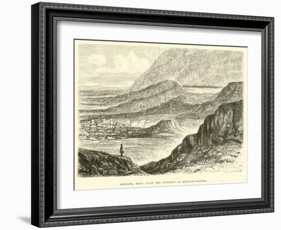 Sicuani, Seen from the Heights of Quellhuacocha-Édouard Riou-Framed Giclee Print
