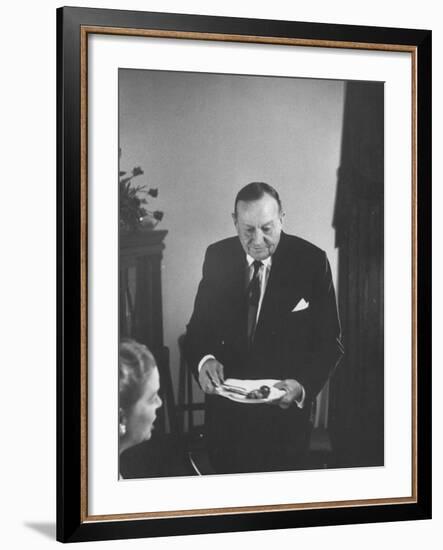 Sid Richardson at the Opening of the Sam Rayburn Library-null-Framed Photographic Print