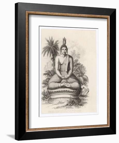 Siddhartha Gautama the Buddha, Statue of the Seated Buddha-Andrew Thom-Framed Art Print