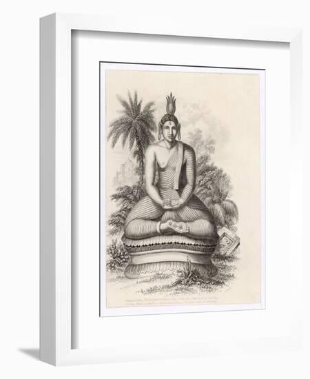 Siddhartha Gautama the Buddha, Statue of the Seated Buddha-Andrew Thom-Framed Art Print