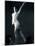 Side Profile of a Female Gymnast Posing-null-Mounted Photographic Print