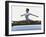 Side Profile of a Female Gymnast Stretching on a Balance Beam-null-Framed Photographic Print