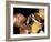 Side Profile of Two Male Boxers Fighting-null-Framed Photographic Print