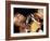 Side Profile of Two Male Boxers Fighting-null-Framed Photographic Print