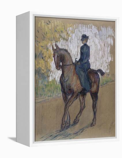 Side-Saddle-Henri de Toulouse-Lautrec-Framed Premier Image Canvas