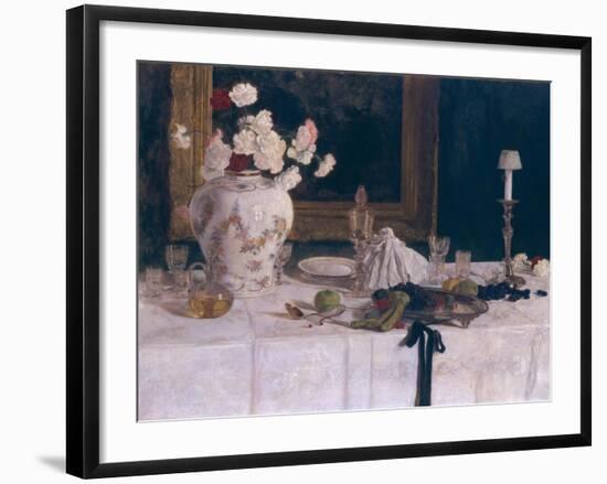 Side Table-Carl Albrecht-Framed Giclee Print