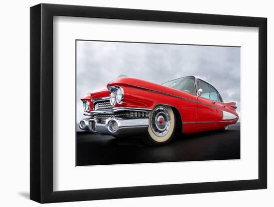 Side View of a Classic American Car from the Fifties.-MikeVanSchoonderwalt-Framed Photographic Print