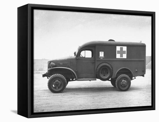 Side View of Ambulance-George Strock-Framed Premier Image Canvas