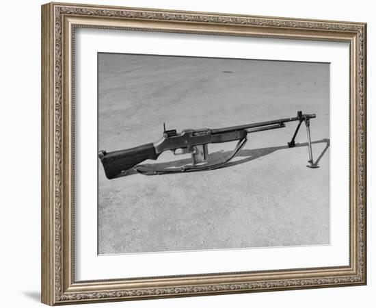 Side View of Browning Automatic Rifle-Myron Davis-Framed Photographic Print