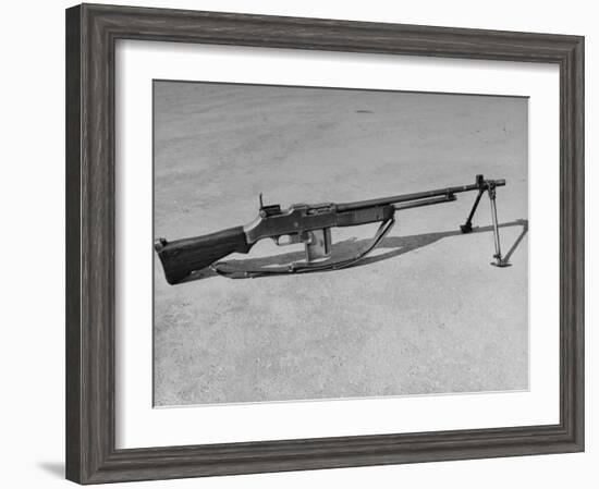 Side View of Browning Automatic Rifle-Myron Davis-Framed Photographic Print