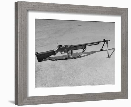 Side View of Browning Automatic Rifle-Myron Davis-Framed Photographic Print